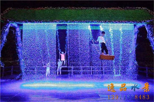 يمكن أيضًا تربية الأسماك في أحواض المياه المنظرية مثل ستائر المياه الرقمية وستائر المياه والستائر المائية للجبال الصناعية، تمامًا مثل أحواض الأسماك.